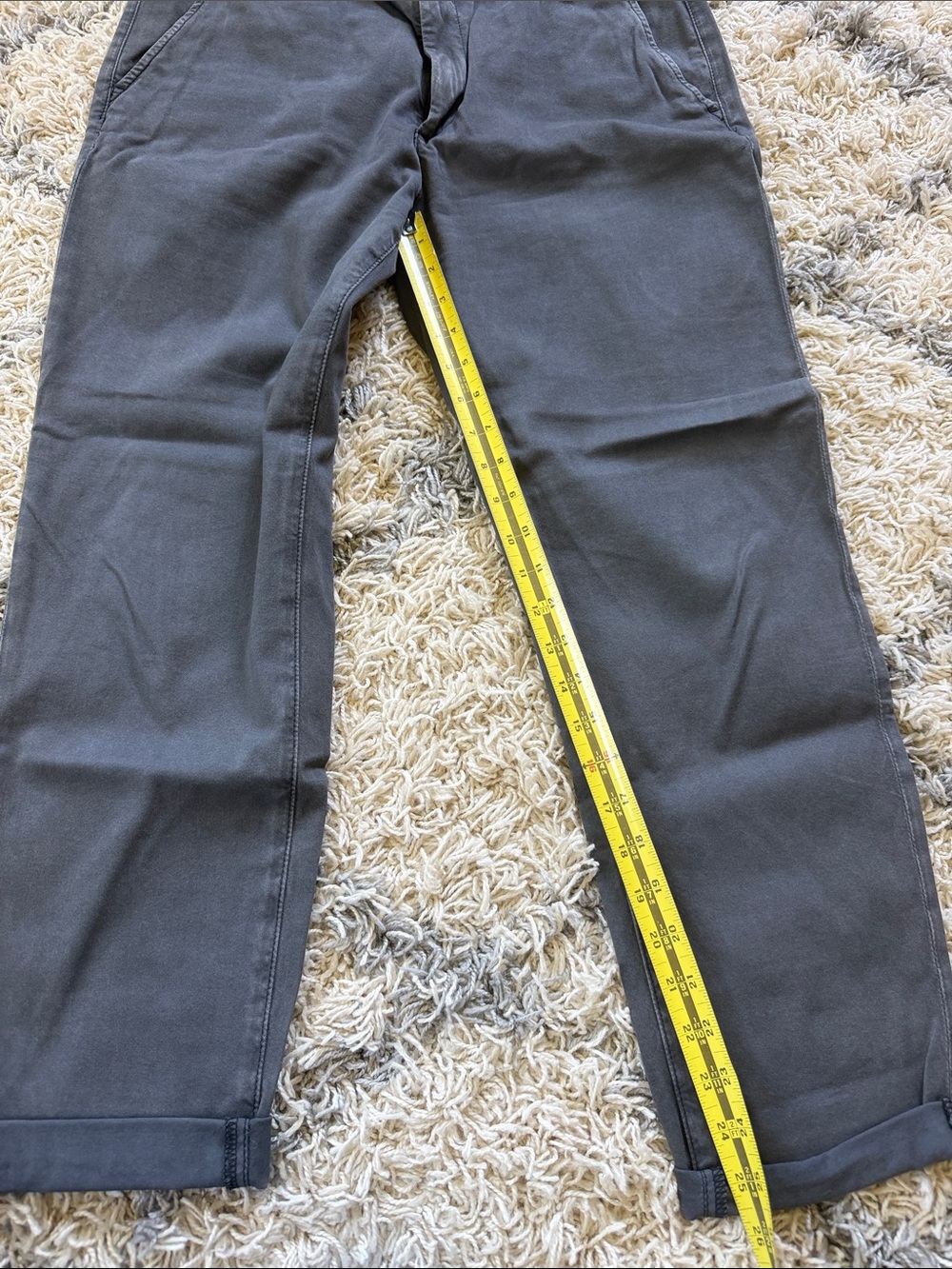 Ag Adriano Goldschmied Charcoal Straight Chinos